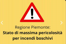 Dichiarazione stato di massima pericolosità per gli incendi boschivi